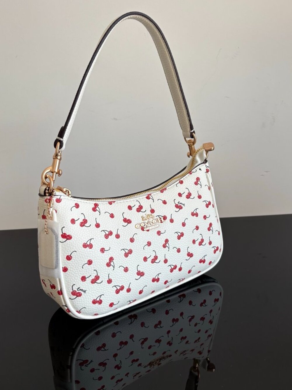 Coach Teri Cherry Print Shoulder Bag - Picture 6 of 9